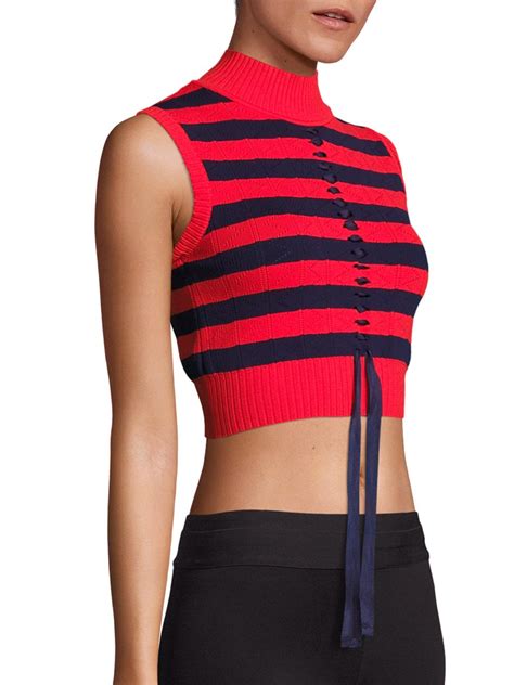 fendi striped crop top|Fendi crop tops.